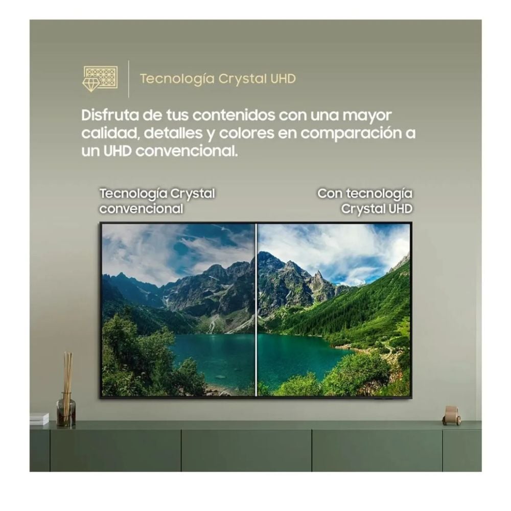 TELEVISOR SAMSUNG 55' CRYSTAL UHD 4K UN55U8000FGXPE 2025 + ANTENA DIGITAL - 3