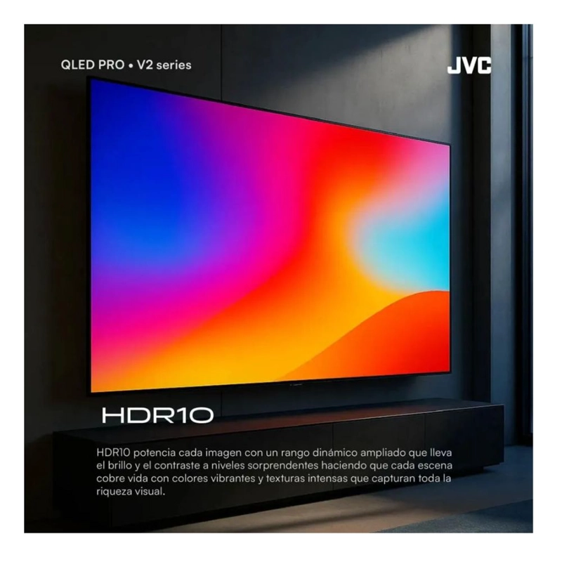 TELEVISOR JVC 58'' UHD 4K QLED LT-58KM858 2025 + ANTENA DIGITAL - 4