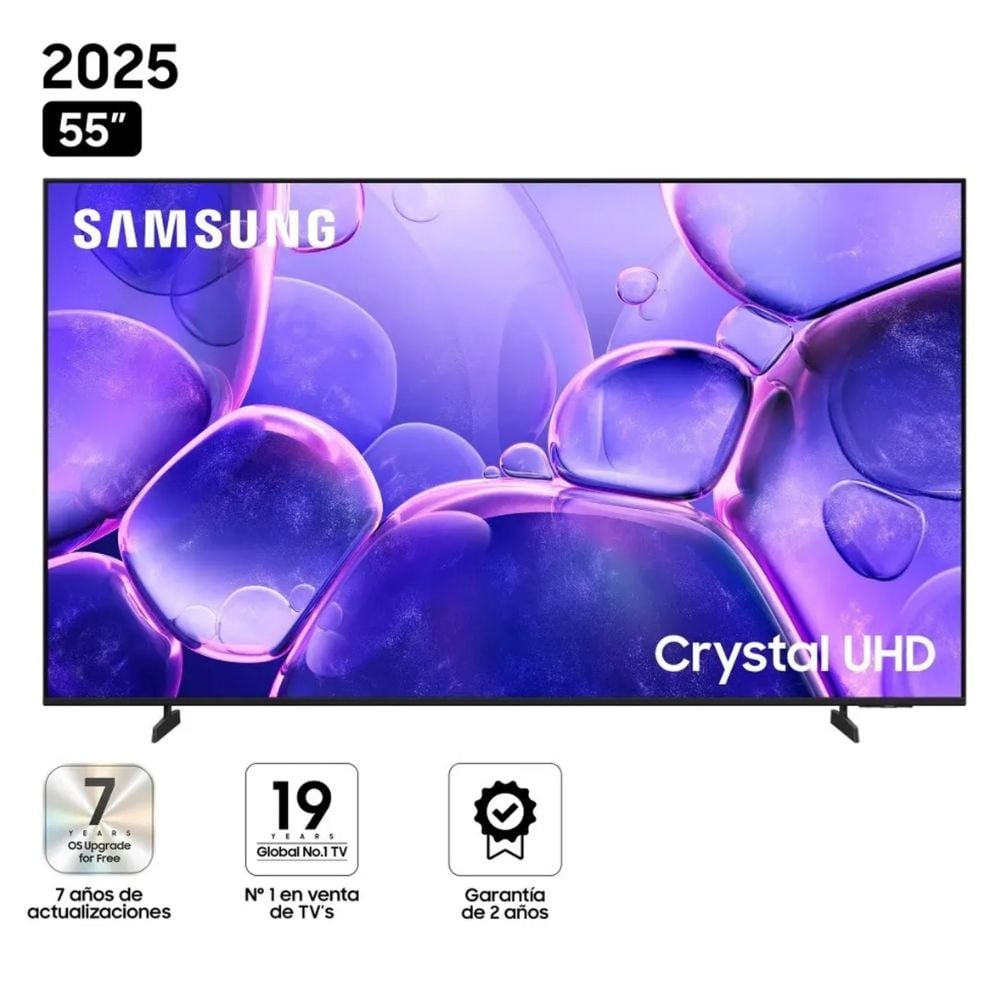 TELEVISOR SAMSUNG 55'' UHD 4K CRYSTAL UN55U8000FGXPE 2025 - 1