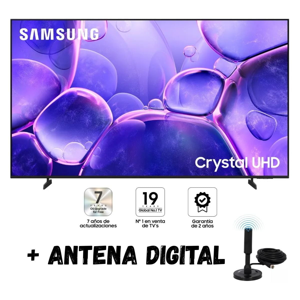 TELEVISOR SAMSUNG 50'' CRYSTAL UHD 4K UN50U8000FGXPE 2025 + ANT - 1