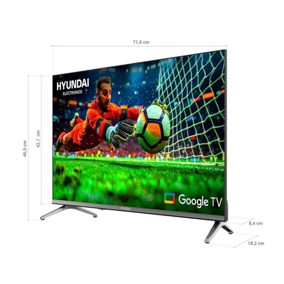 TELEVISOR 32 HYUNDAI SMART TV QLED HD HYLED3259QG + ANT - 3