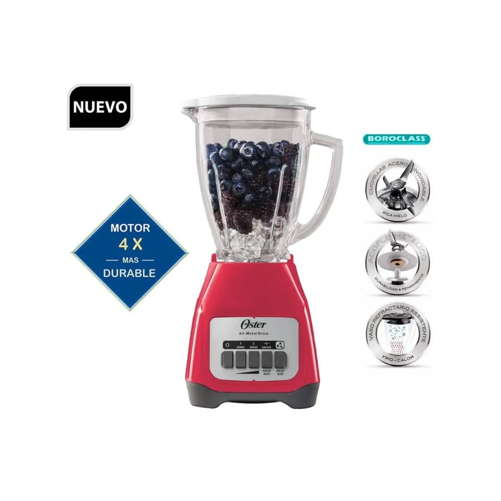 LICUADORA OSTER® 2 VASO DE VIDRIO BLSTKAG-MPB - 1