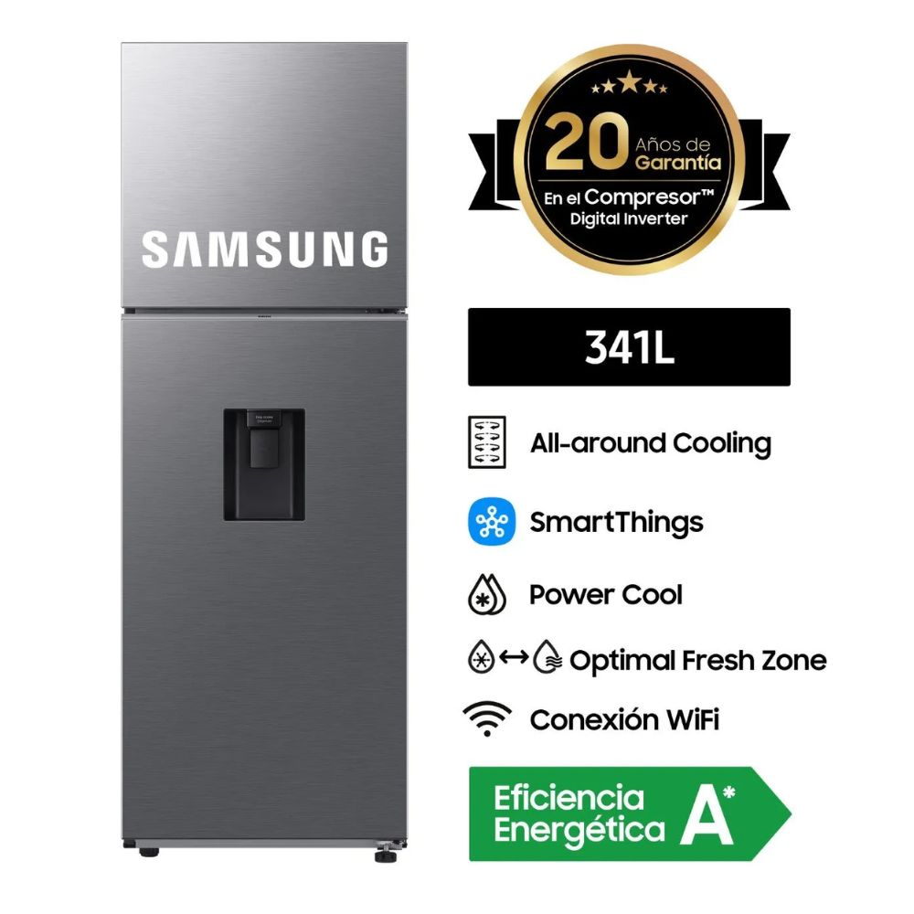 REFRIGERADOR SAMSUNG 234 LITROS RT22FARADS8/PE SILVER - 1