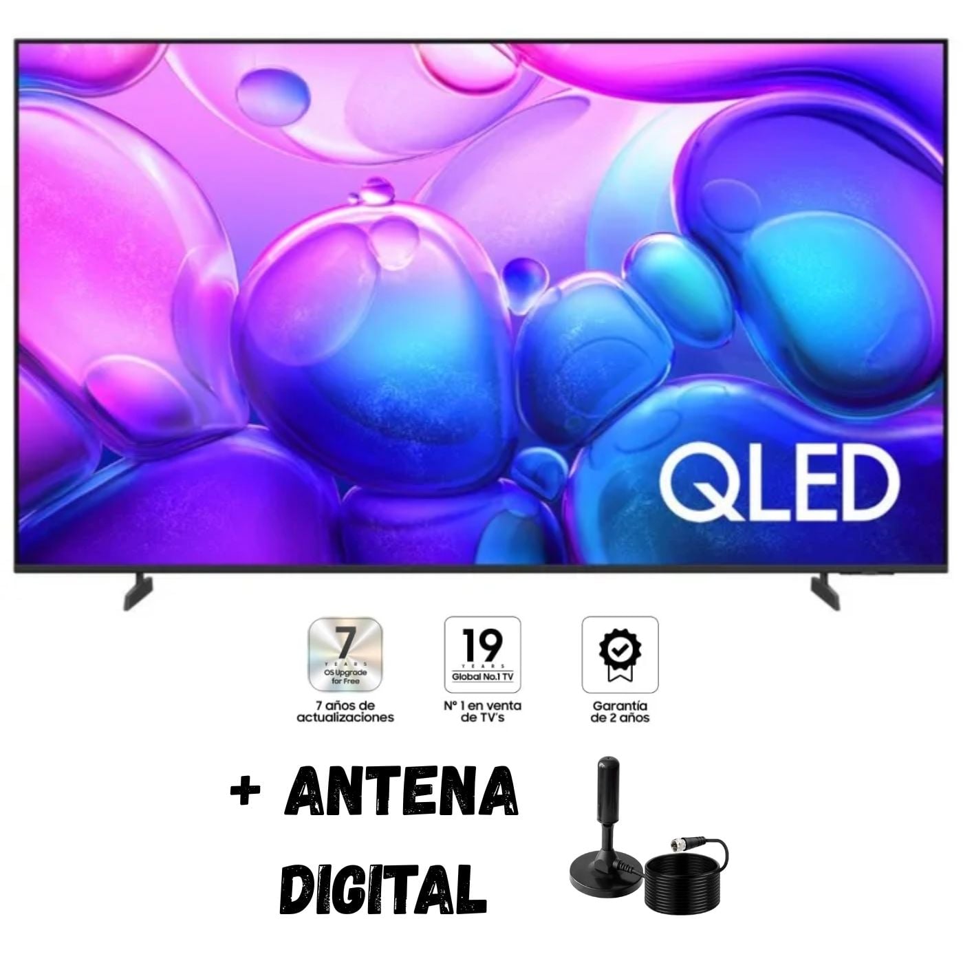 TELEVISOR SMART TV SAMSUNG 75'' QLED UHD 4K TIZEN QN75Q6FAAGXPE 2025 + ANT DIGITAL - 1