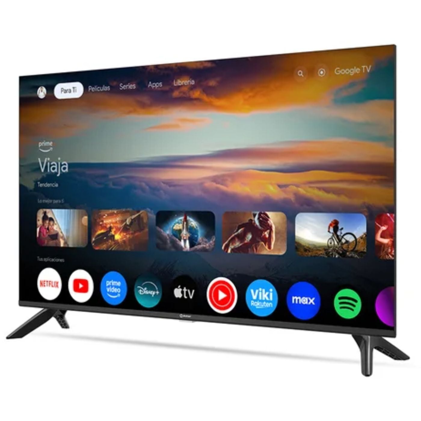 TELEVISOR SMART 32'' HD GOOGLETV MS32-E2000GBT NEGRO - 3