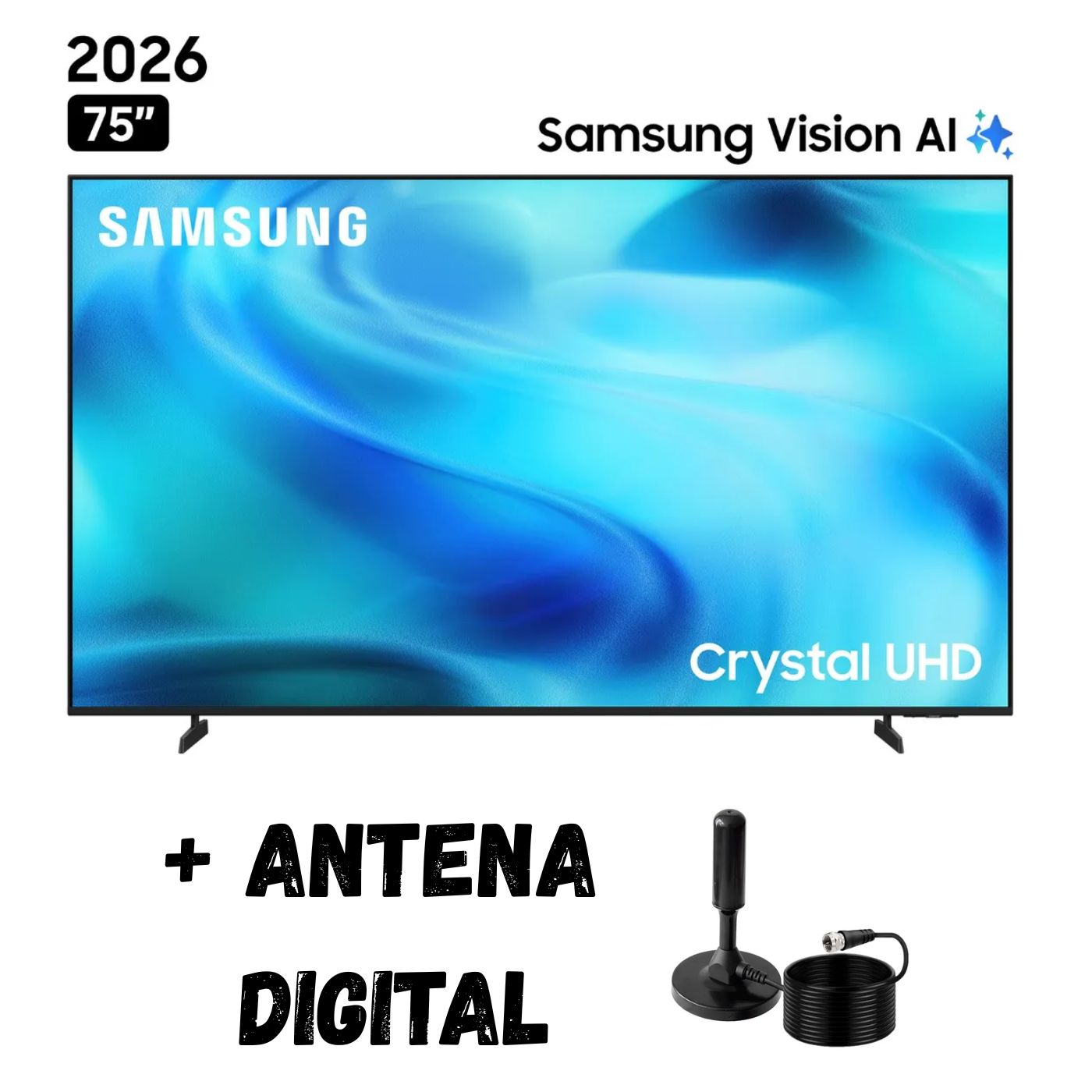 TELEVISOR SMART TV 75'' SAMSUNG CRYSTAL UHD 4K UN75U8000HGXPE VISION AI 2026 - 1