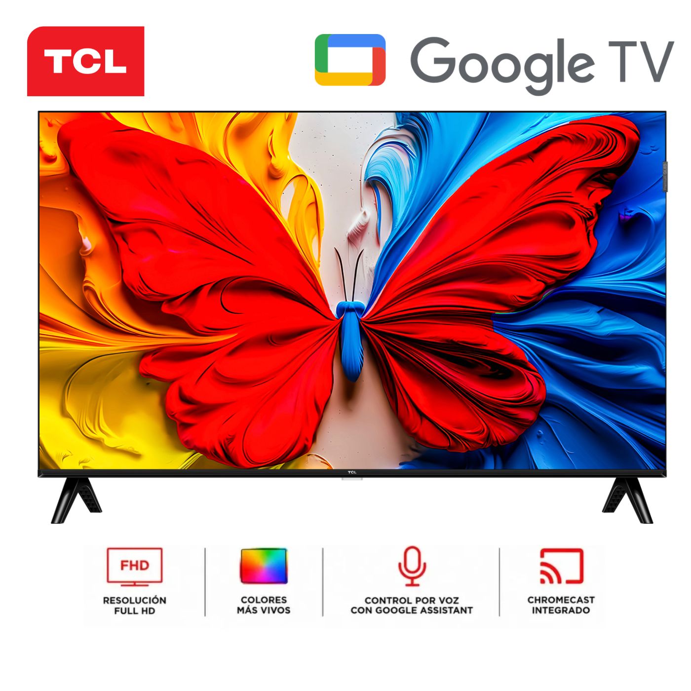 TELEVISOR SMART TV TCL 43'' FHD QLED GOOGLE TV 43S5K - 1