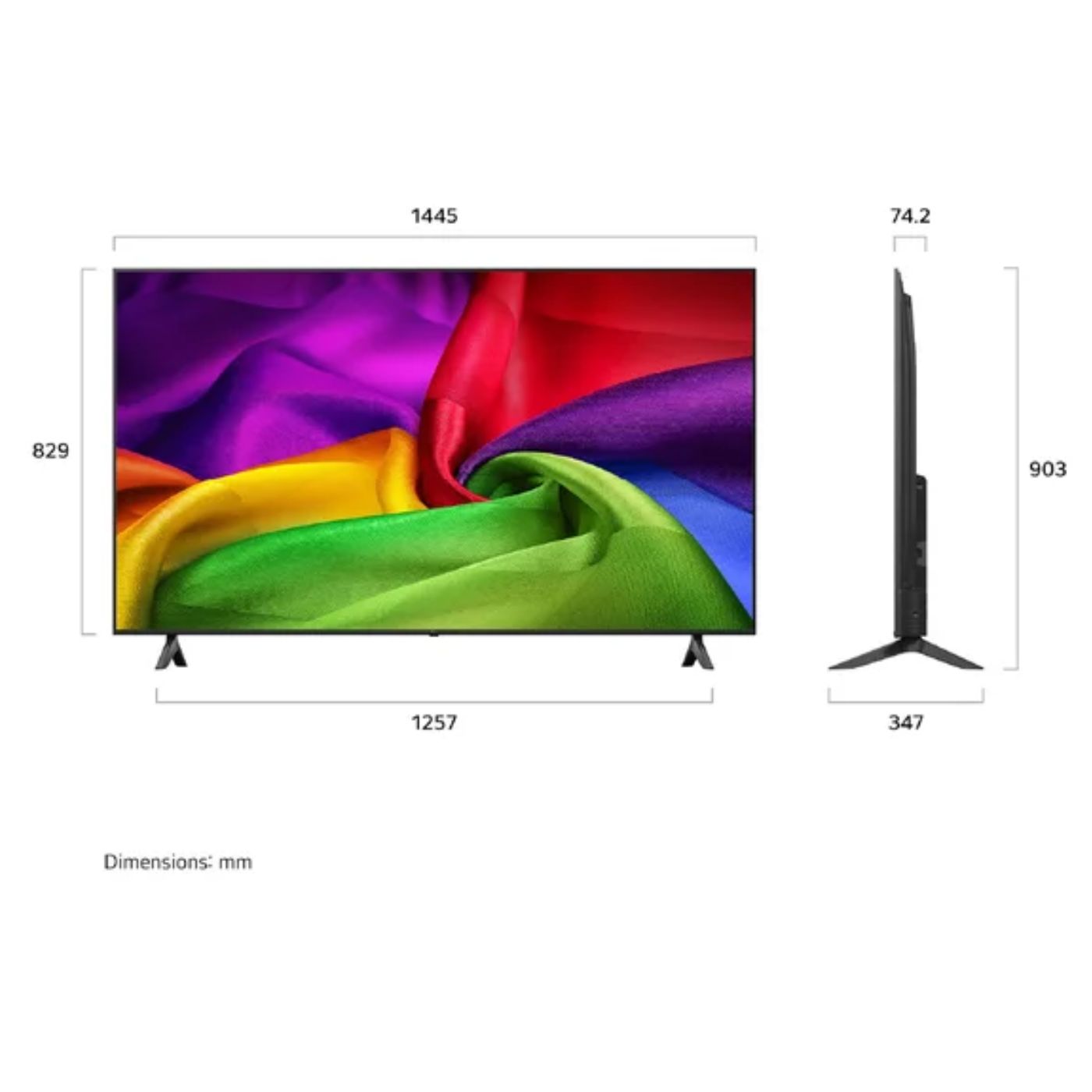 TELEVISOR SMART TV LG 65'' NANO UHD 4K WEBOS 65NU800BPSB 2026 + Antena Digital - 2