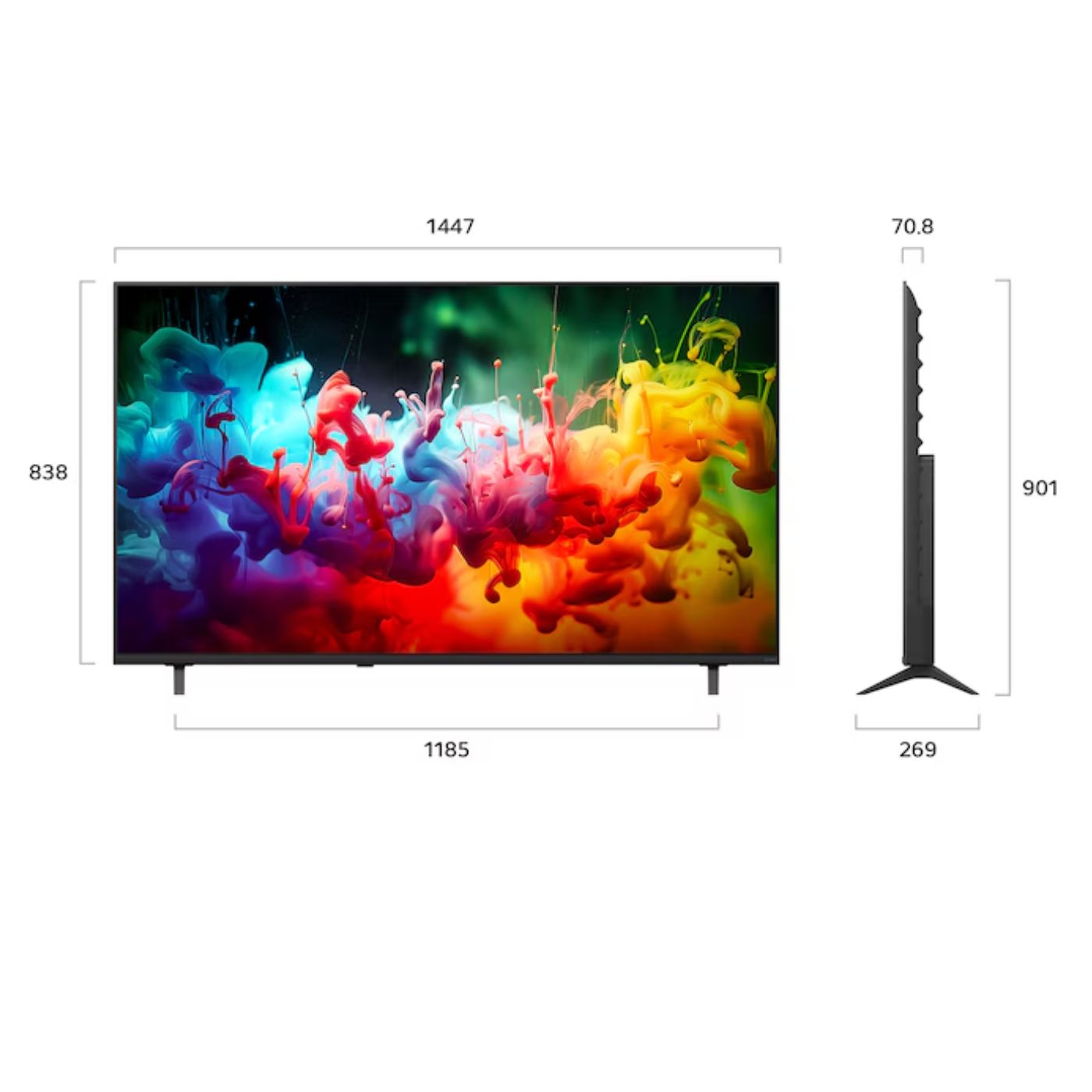 TELEVISOR SMART TV LG 65'' MINILED QNED UHD 4K WEBOS 65QNED65BSA 2026 - 2