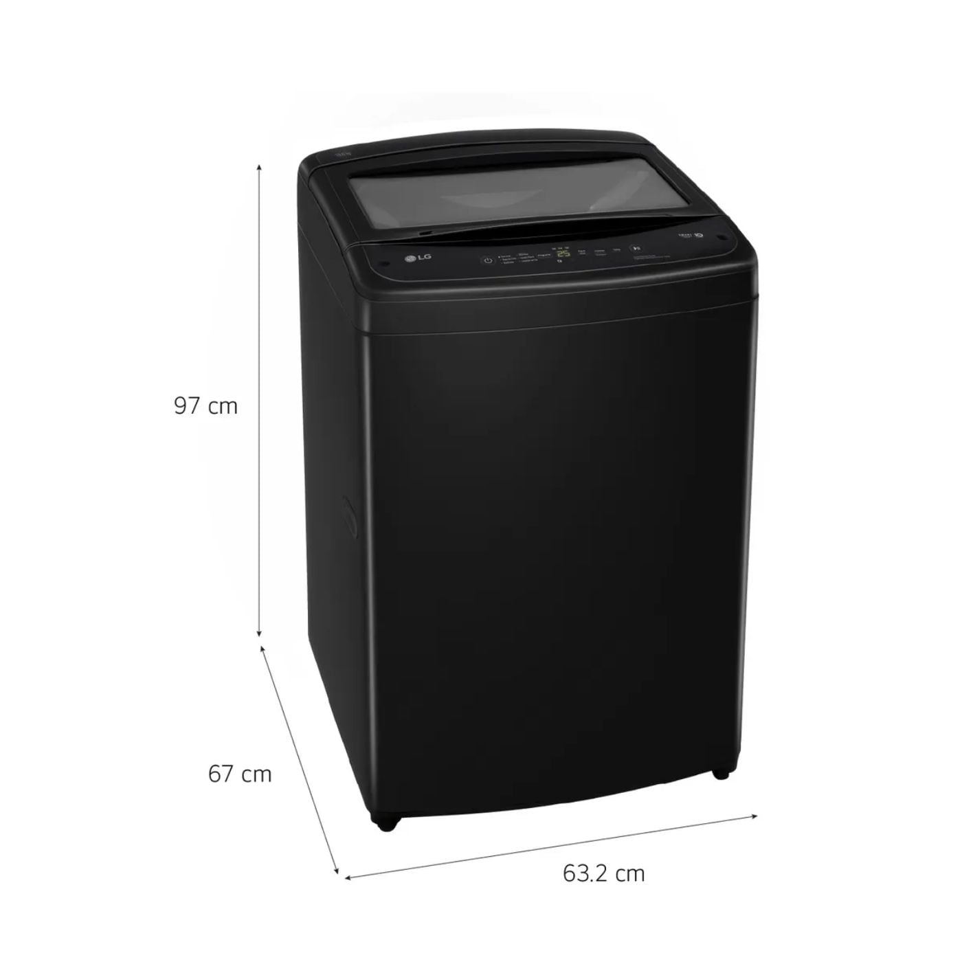 LAVADORA LG TURBODRUM 19KG WT19OBVTB NEGRO - 2