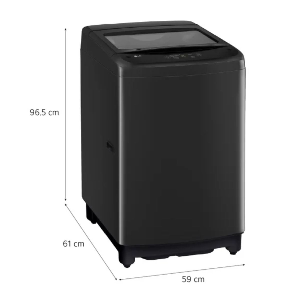 LAVADORA LG CARGA SUPERIOR 13KG WT13OBVTB ONYX NEGRO - 3