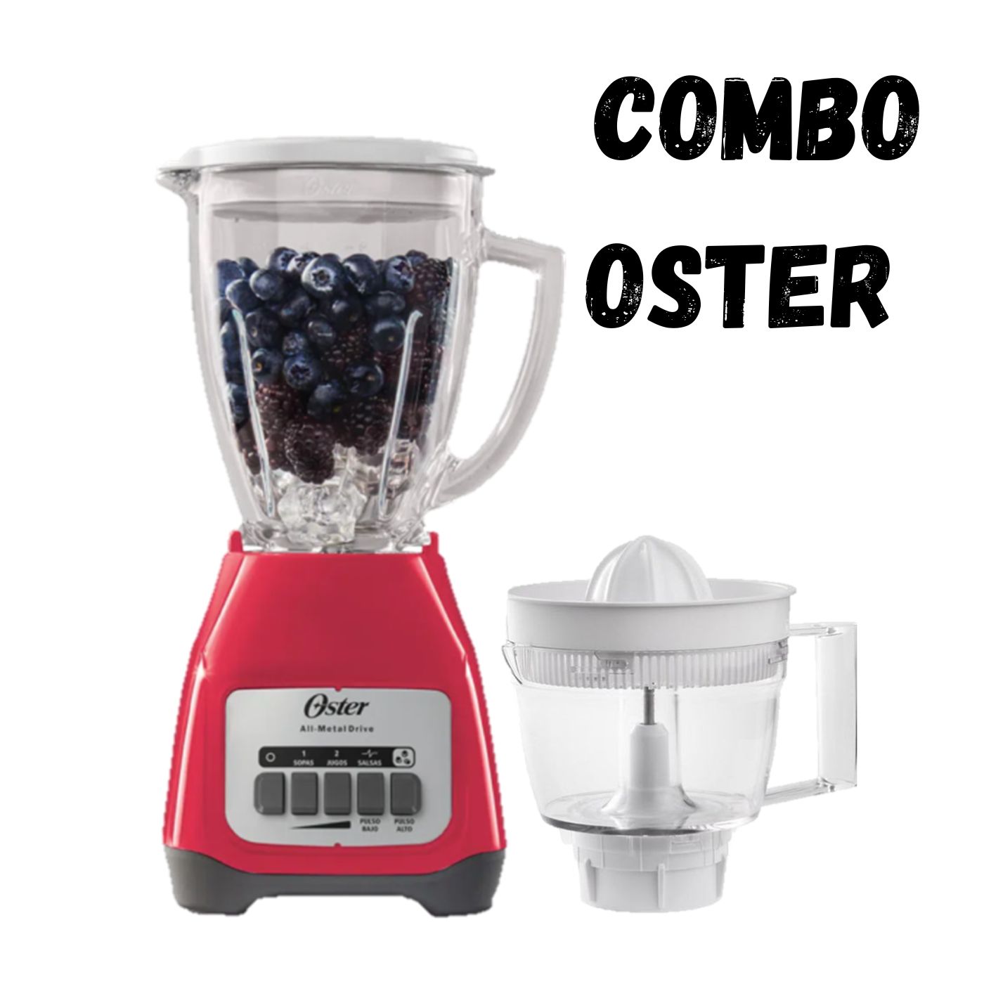 LICUADORA OSTER BLSTKAG-MPB + ACCESORIO EXPRIMIDOR PORTATIL OSTER BLSTCJ-W00-011 - 1