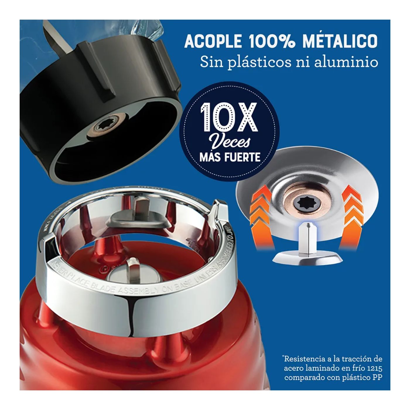 COMBO OSTER LICUADORA BLSTKAG-RBG Y ACCESORIO EXPRIMIDOR PORTATIL OSTER BLSTCJ-W00-011 - 4