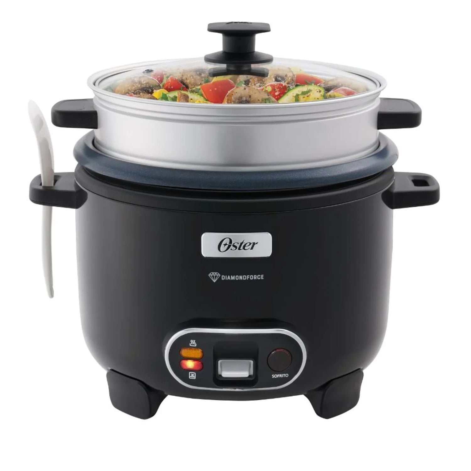 OLLA ARROCERA OSTER CKSTRC12DFBLK 3 EN 1 2.2LT DIAMOND FORCE NEGRO - 1