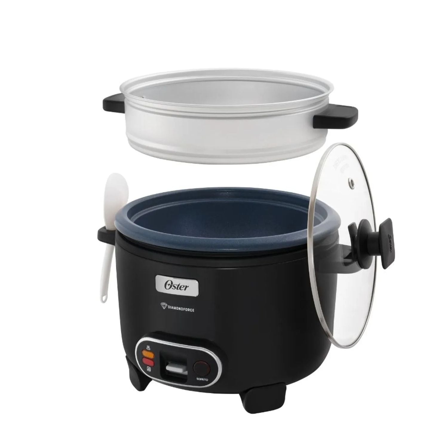 OLLA ARROCERA OSTER CKSTRC12DFBLK 3 EN 1 2.2LT DIAMOND FORCE NEGRO - 3