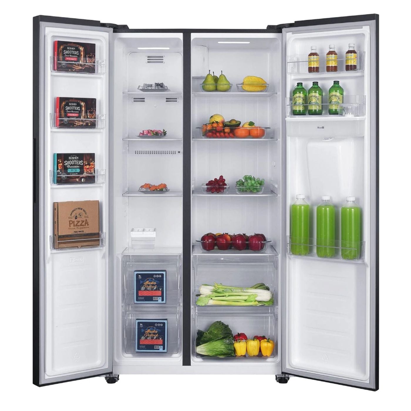 REFRIGERADORA SIDE BY SIDE MABE TECINVERTER 436L MSD480LMRPS0 BLACK - 3