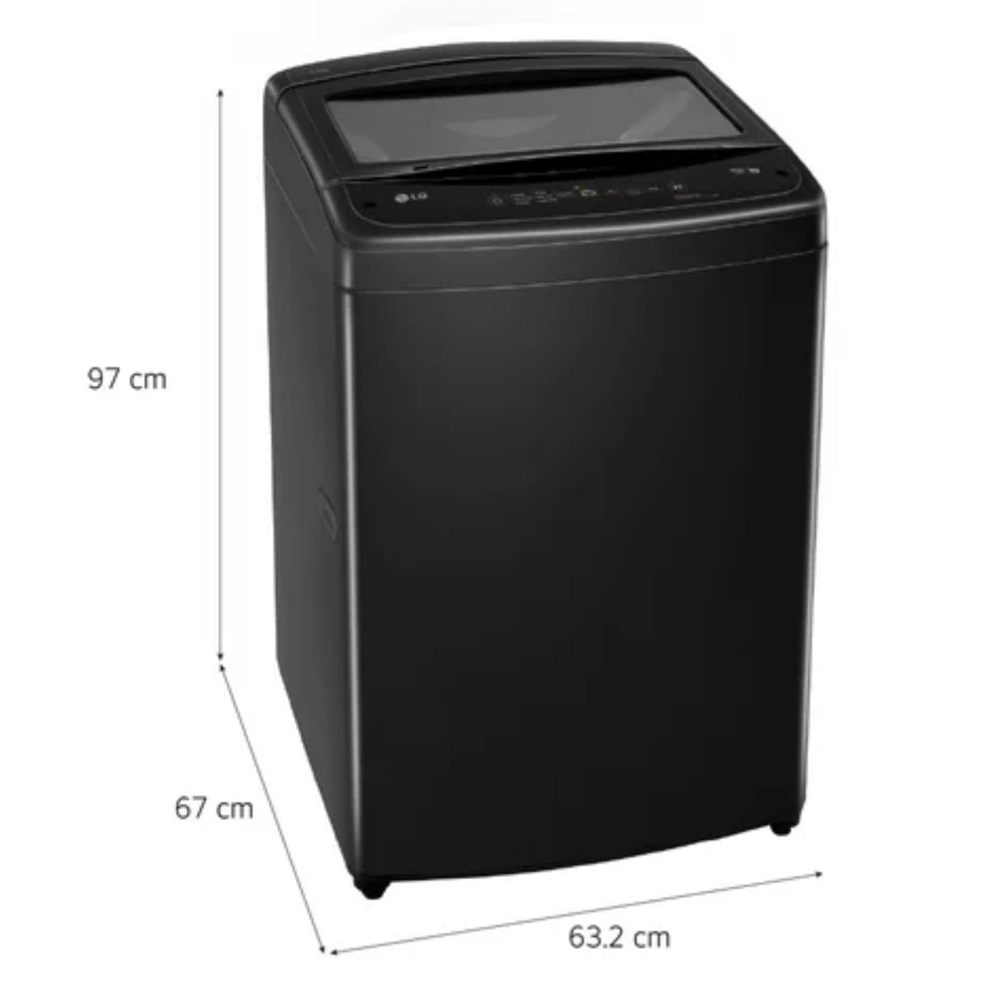 LAVADORA LG 17KG TURBODRUM SMART INVERTER WT17OBVTB NEGRO ONYXTER - 5