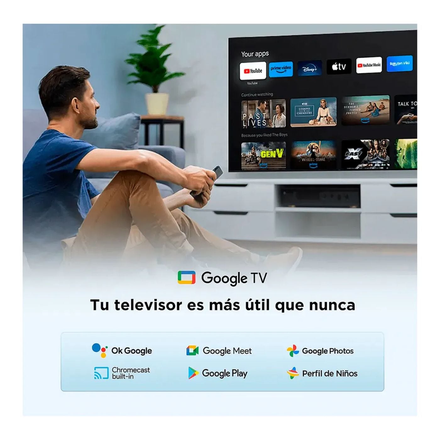 TELEVISOR SMART TV 32'' TCL QLED FHD GOOGLETV 32V51C 2025 - 4