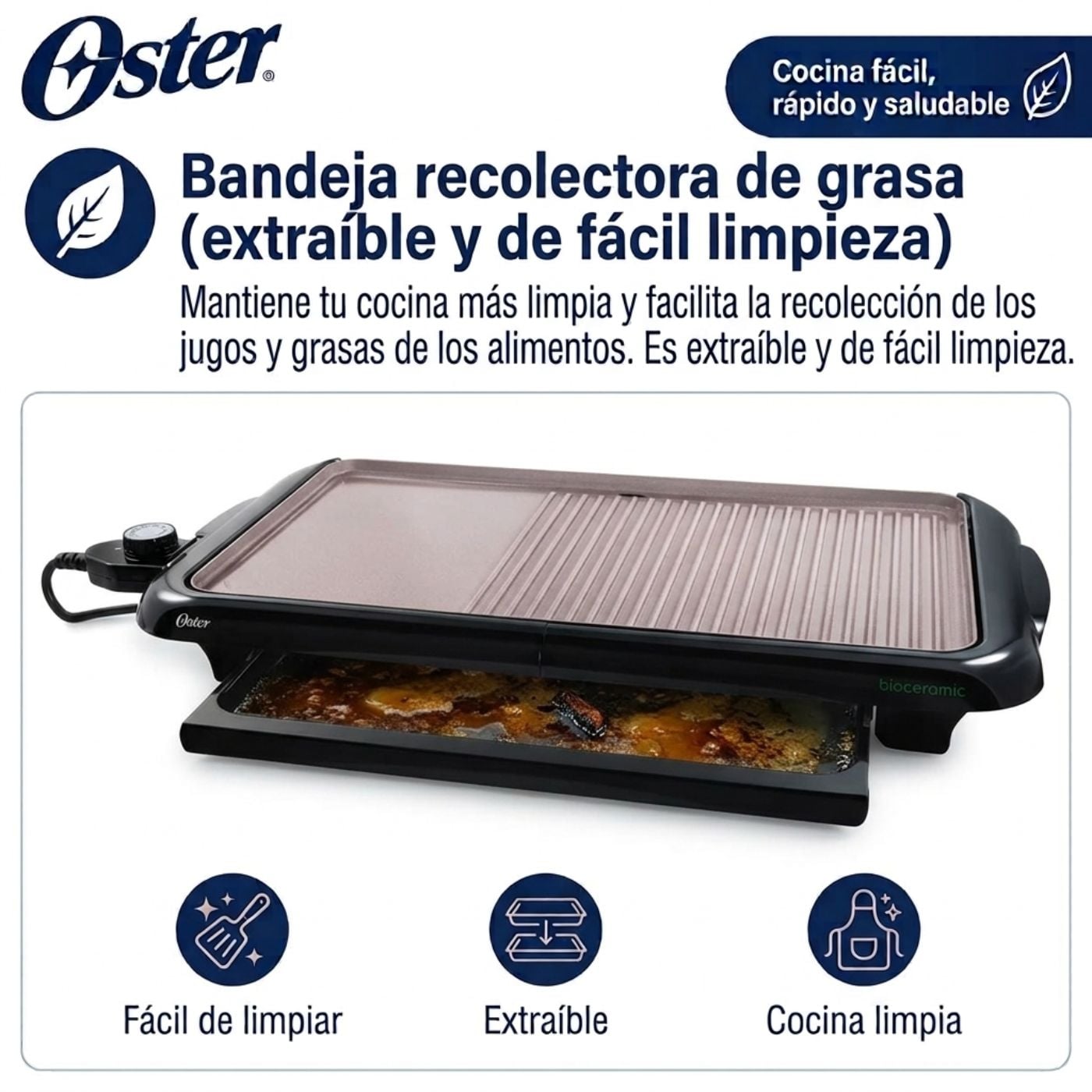 PARRILLA MULTIUSO OSTER BIOCERAMIC CKSTGR5085-053 NEGRO - 4