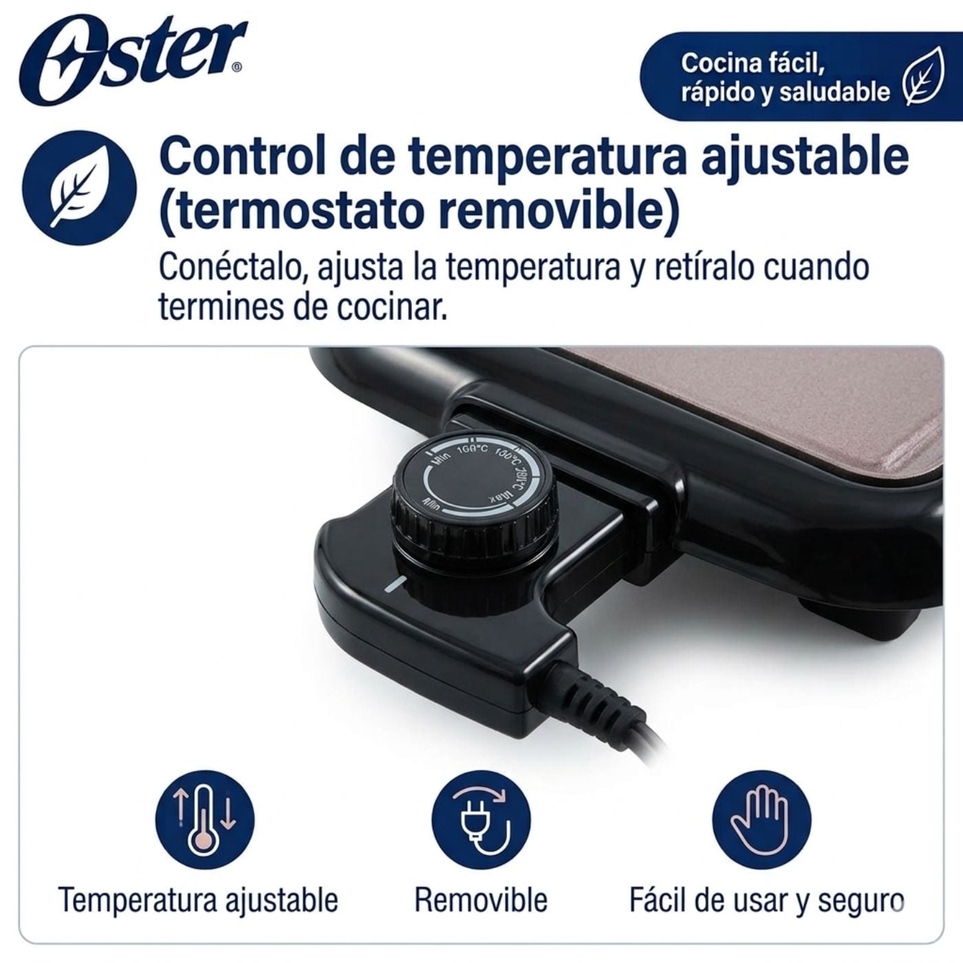 PARRILLA MULTIUSO OSTER BIOCERAMIC CKSTGR5085-053 NEGRO - 5