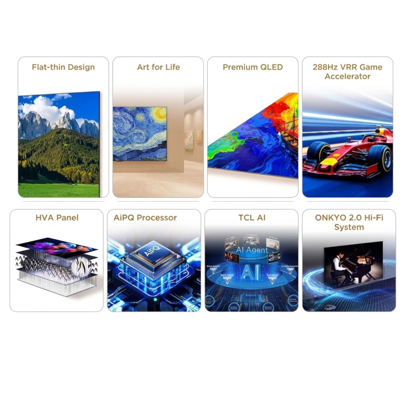 TELEVISOR SMART TV TCL 85'' PREMIUM QLED UHD 4K 85A400 GOOGLETV - 2