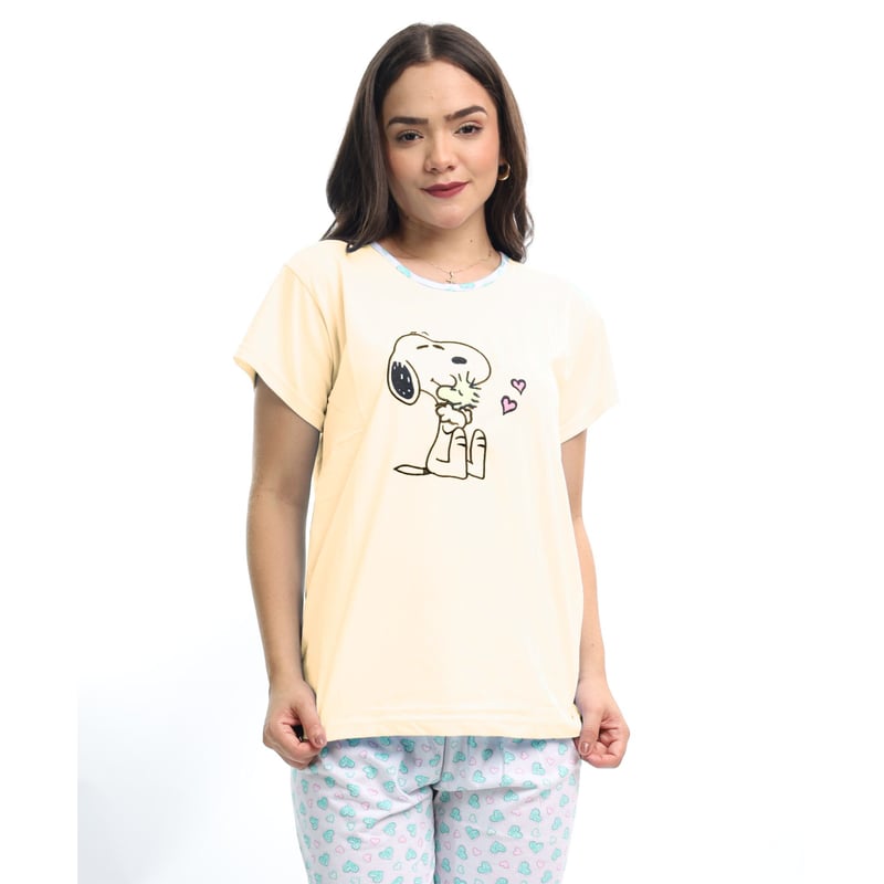PIJAMA MUJER AD003D PANT+POLO KAMI SUEÑOS - 1