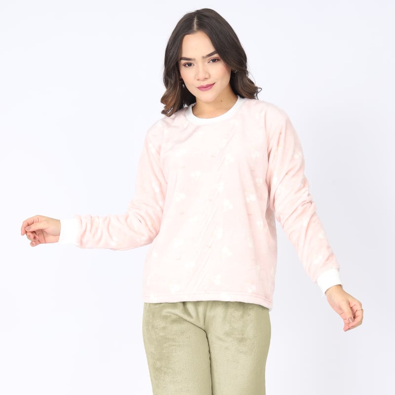 CONJUNTO FELPA MUJER FD001A PANTALÓN POLERA KAMI SUEÑOS - 1