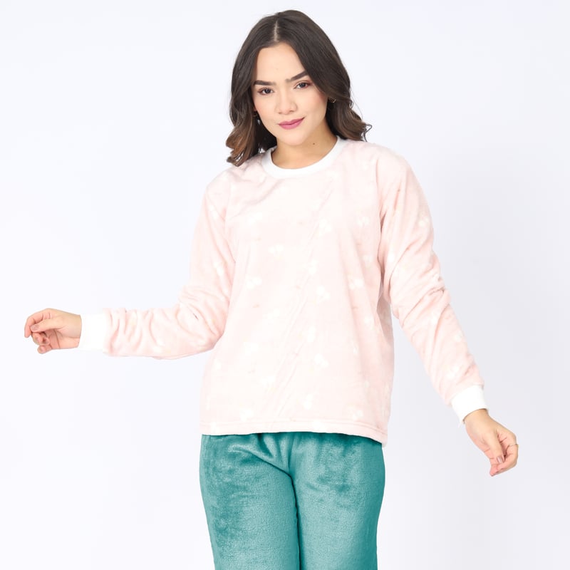 CONJUNTO FELPA MUJER FD001A PANTALÓN POLERA KAMI SUEÑOS - 1