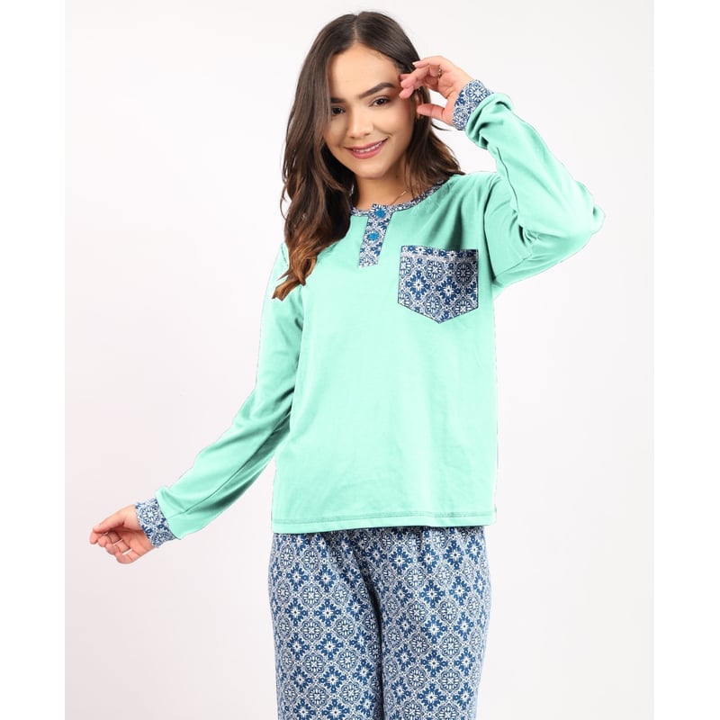CONJUNTO MUJER PD003A PANTALÓN POLERA KAMI SUEÑOS - 1