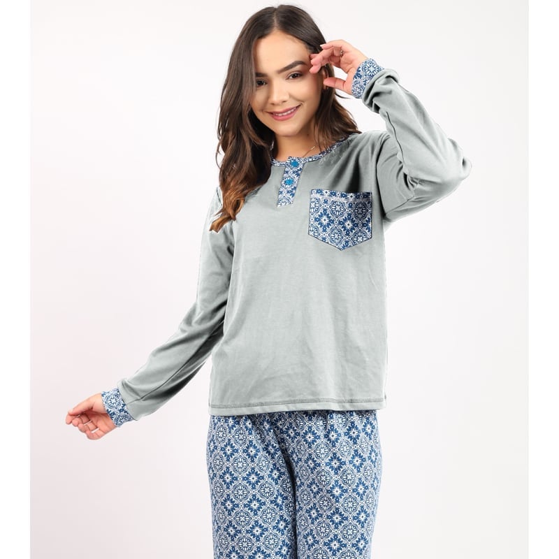CONJUNTO MUJER PD003A PANTALÓN POLERA KAMI SUEÑOS - 1