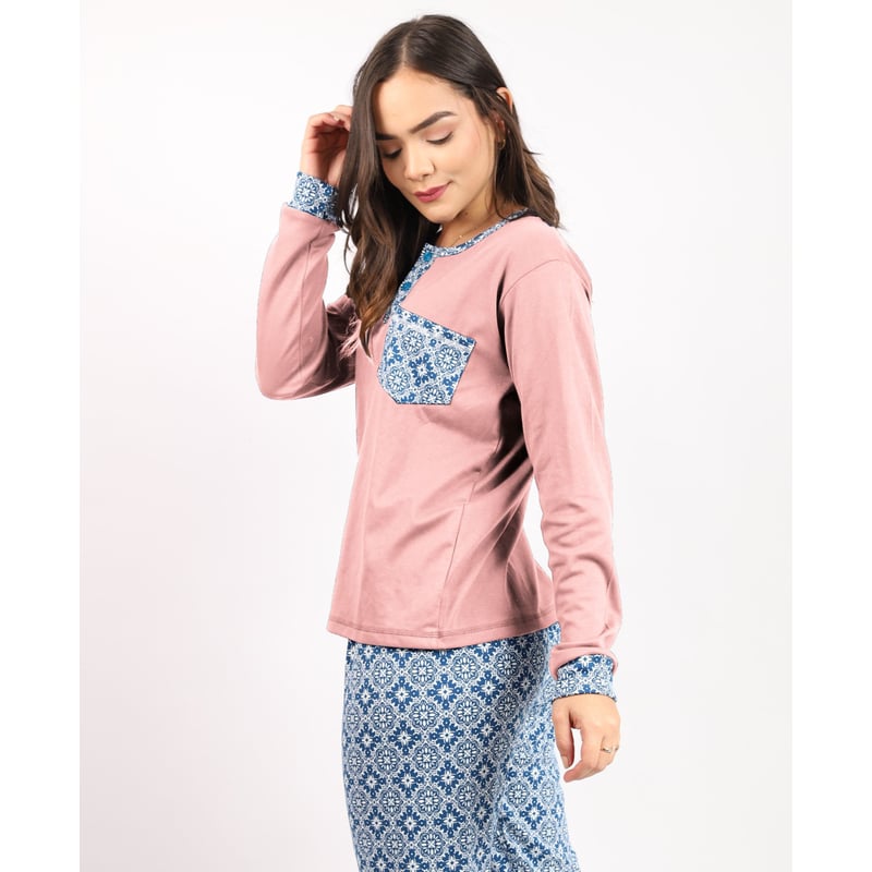 CONJUNTO MUJER PD003A PANTALÓN POLERA KAMI SUEÑOS - 1