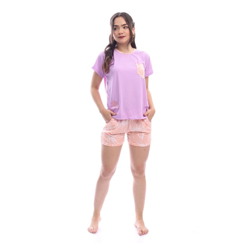 PIJAMA MUJER AD001A SHORT+POLO KAMI SUEÑOS - 4