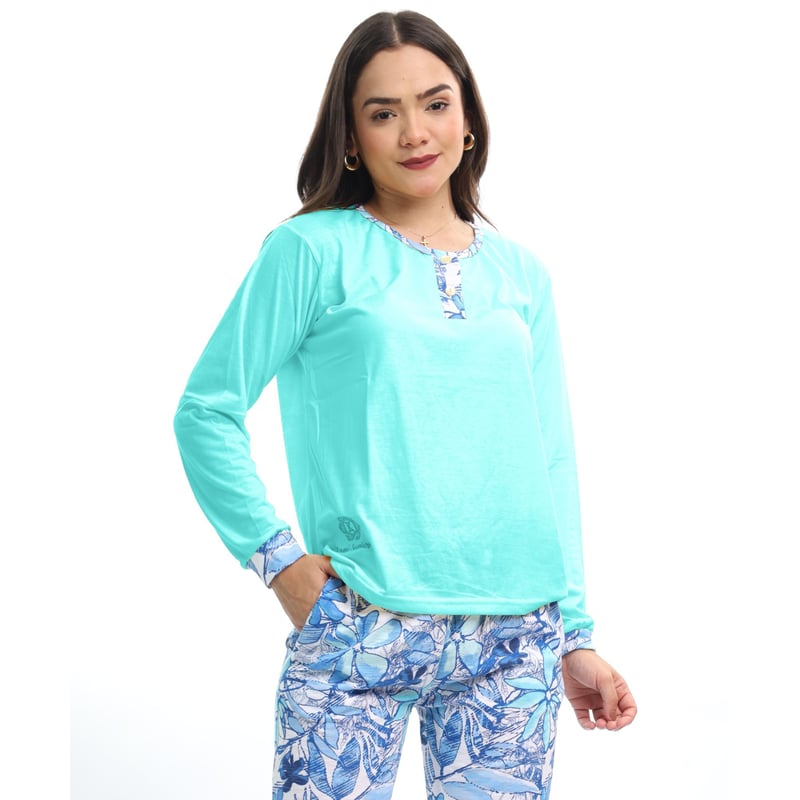 PIJAMA MUJER AD004A PANT+POLERA KAMI SUEÑOS - 1