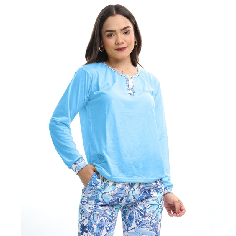 PIJAMA MUJER AD004A PANT+POLERA KAMI SUEÑOS - 1