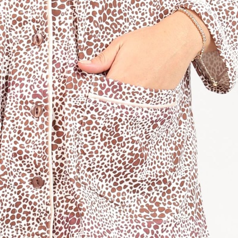 CONJUNTO MUJER MARRÓN PD004B PANTALÓN CAMISÓN KAMI SUEÑOS - 2