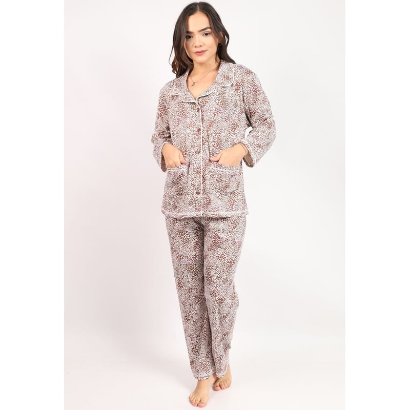 CONJUNTO MUJER MARRÓN PD004B PANTALÓN CAMISÓN KAMI SUEÑOS - 5