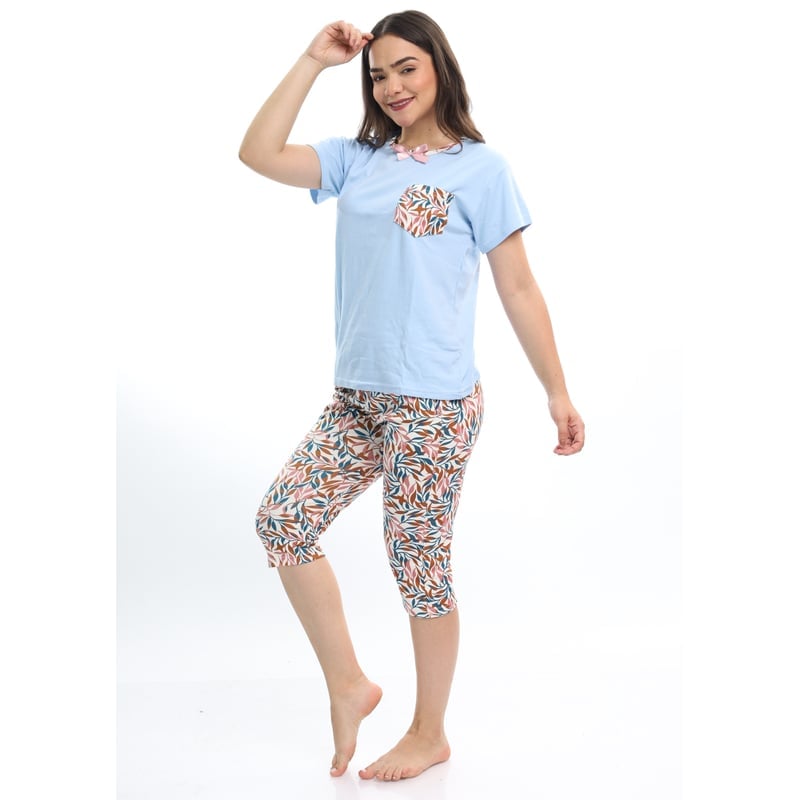 CONJUNTO MUJER CELESTE PD001A SNICKER POLO KAMI SUEÑOS - 1