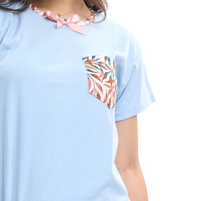 CONJUNTO MUJER CELESTE PD001A SNICKER POLO KAMI SUEÑOS - 3