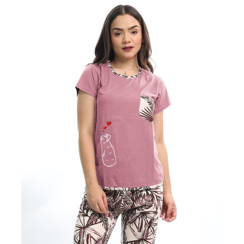PIJAMA MUJER AD003C PANT+POLO KAMI SUEÑOS - 1
