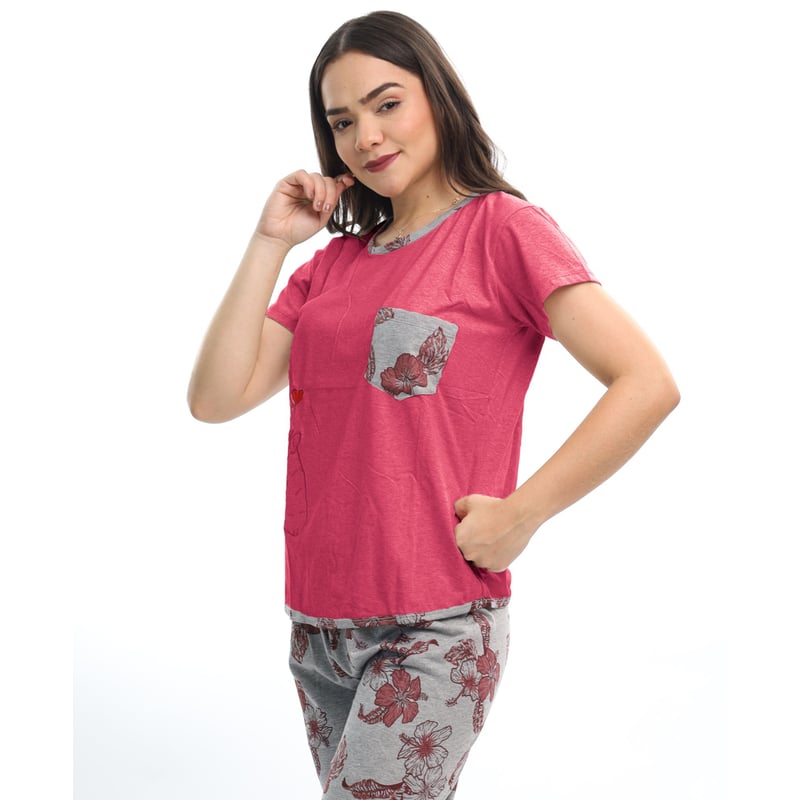 PIJAMA MUJER AD003B PANT+POLO KAMI SUEÑOS - 1