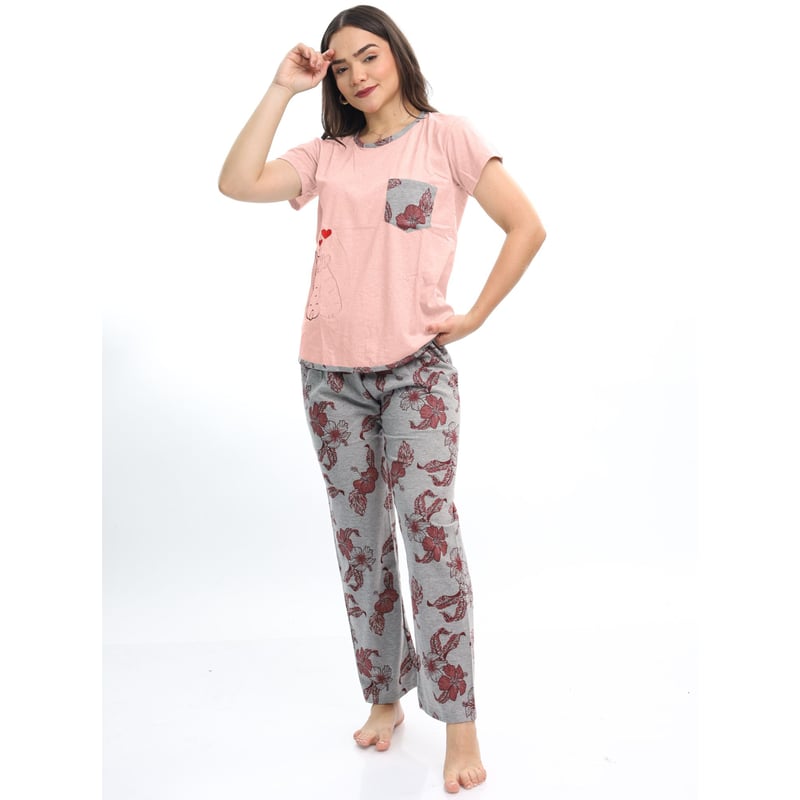 PIJAMA MUJER AD003B PANT+POLO KAMI SUEÑOS - 3