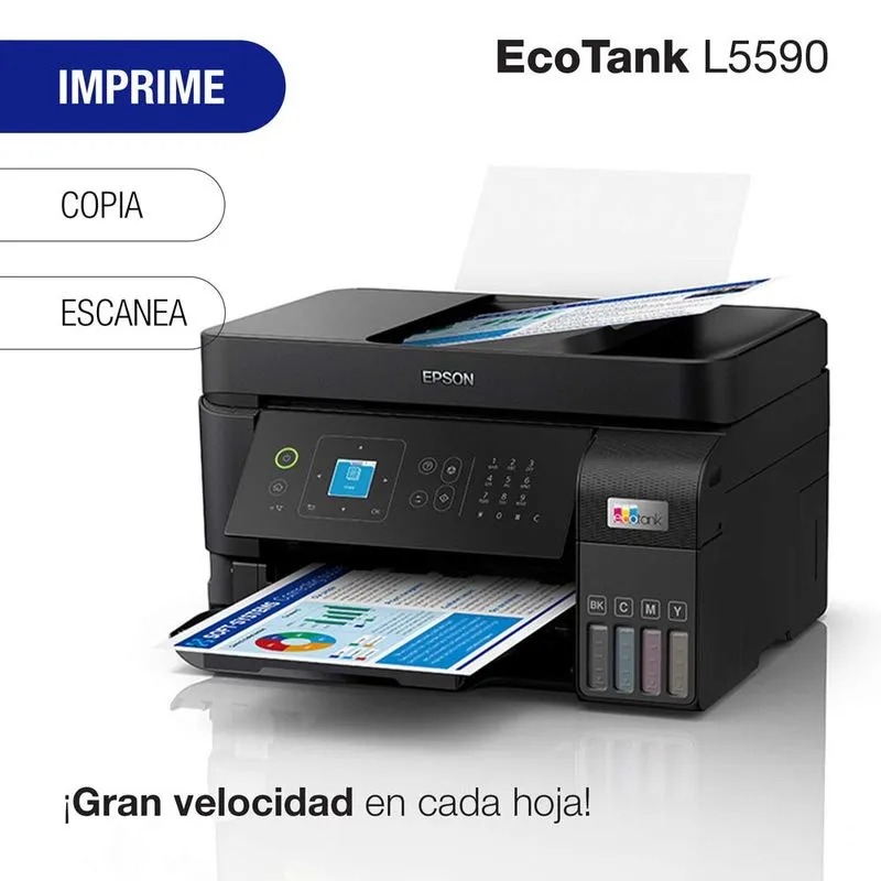 IMPRESORA MULTIFUNCIONAL EPSON L5590 WIFI ETHERNET/FAX/ADF - 5