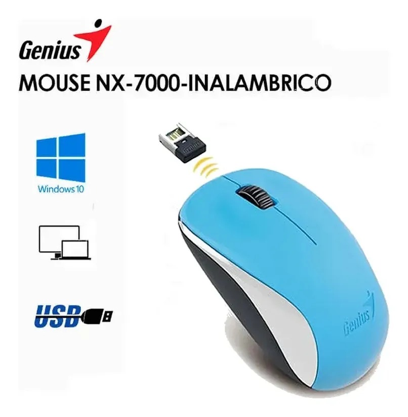 GENIUS NX-7000 MOUSE INALÁMBRICO 2.4 GHZ – COLOR-BLANCO - 2