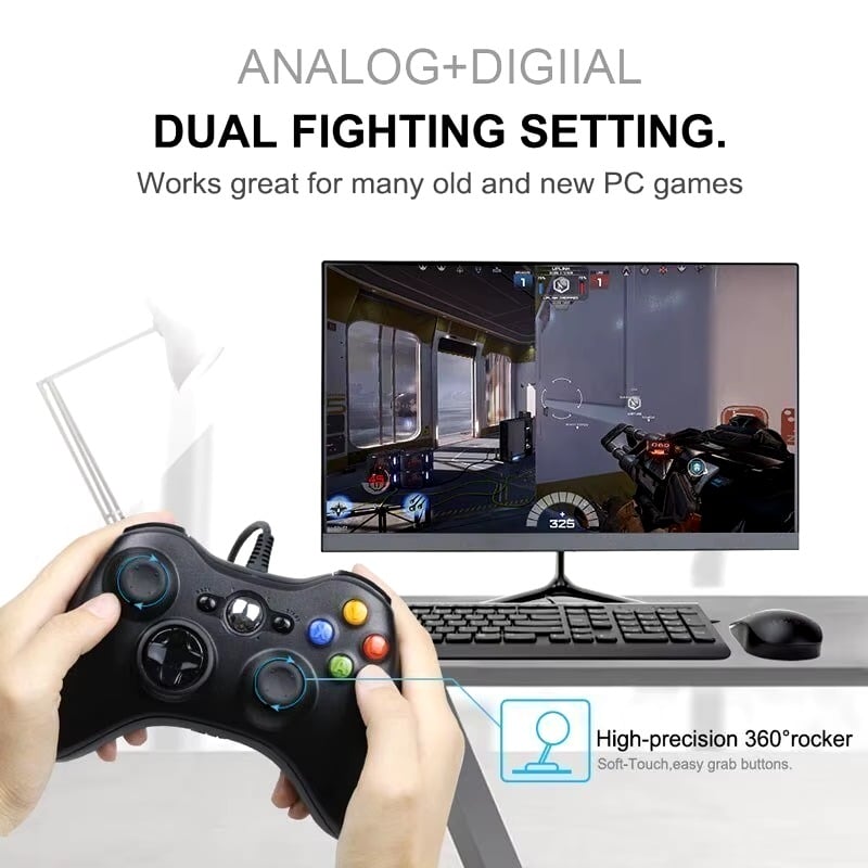 MANDO XBOX 360 WINDOWS 108187 CABLE USB - 1