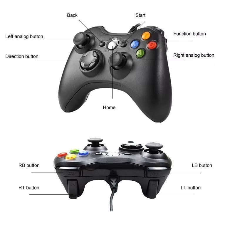 MANDO XBOX 360 WINDOWS 108187 CABLE USB - 2