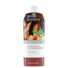 SHAMPOO CHOCOLATE Y CASTAÑA AVON SENSES 750ML - 1