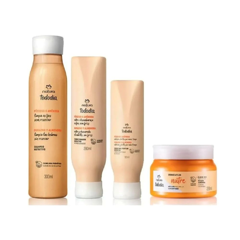 KIT TODADIA NUTRICIóN Y BRILLO DURAZNO Y ALMENDRA - 1