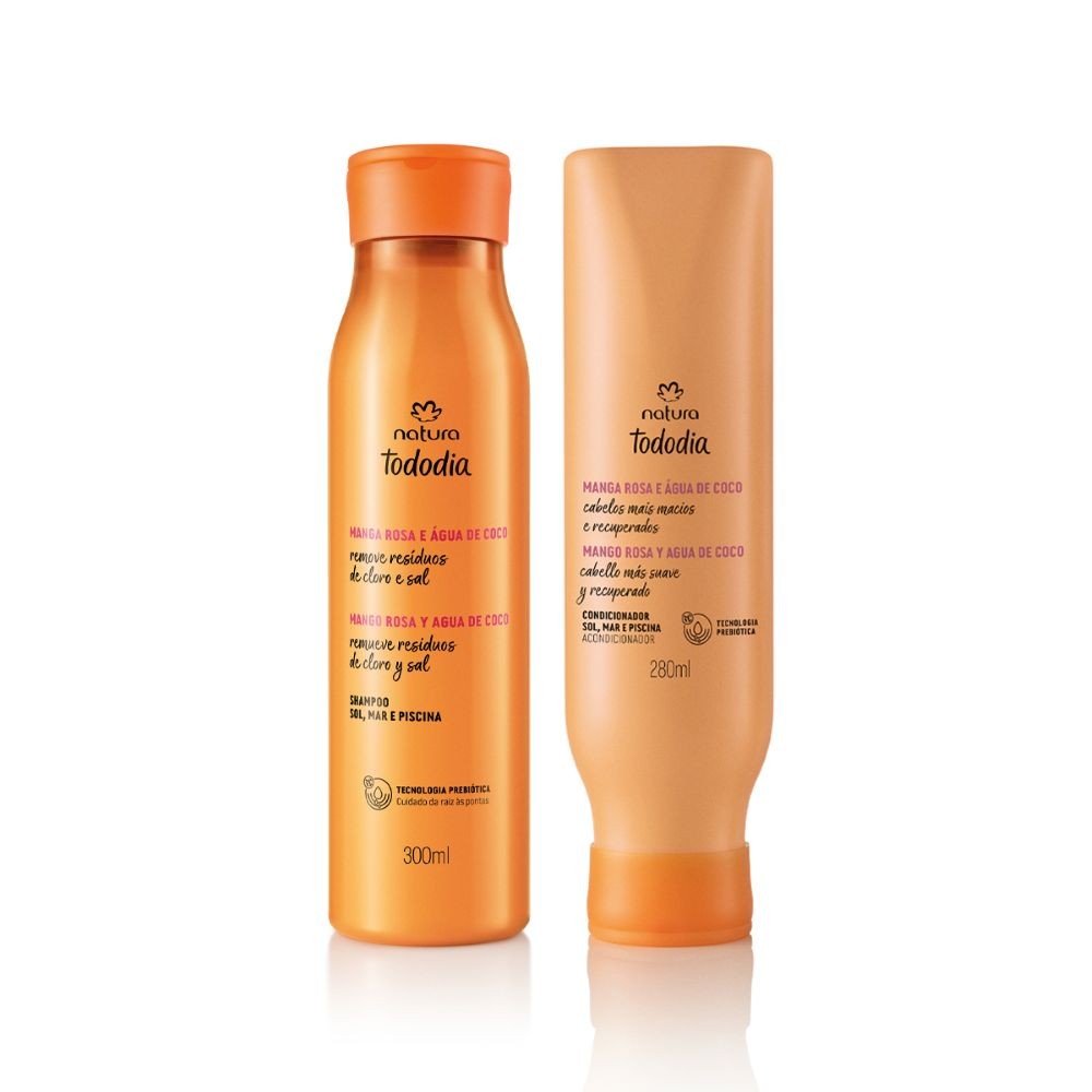 KIT SHAMPOO Y ACONDICIONADOR MANGO ROSA Y AGUA DE COCO - 1
