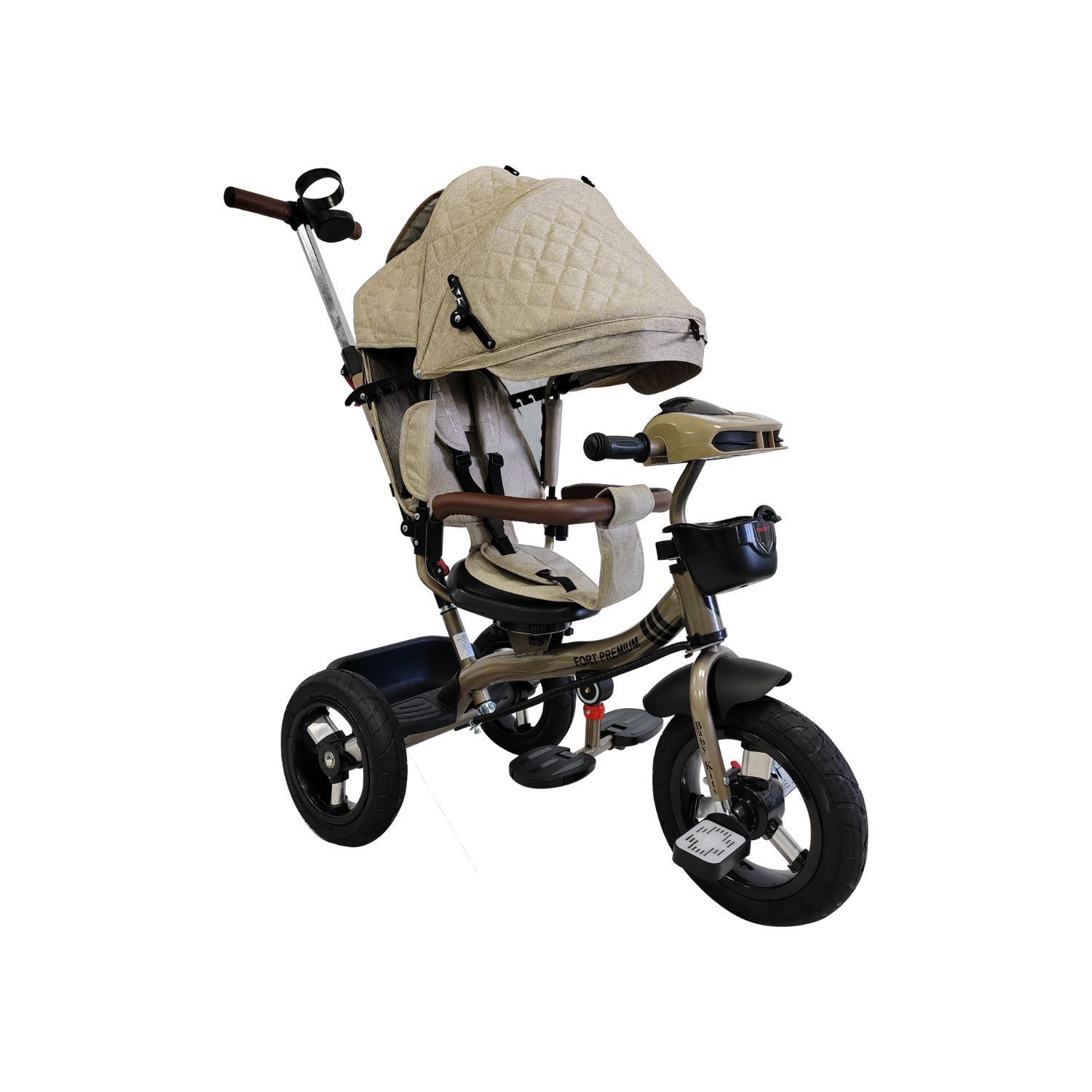 TRICICLO FORT PREMIUM GOLD - 5 EN 1 BEIGE - 3