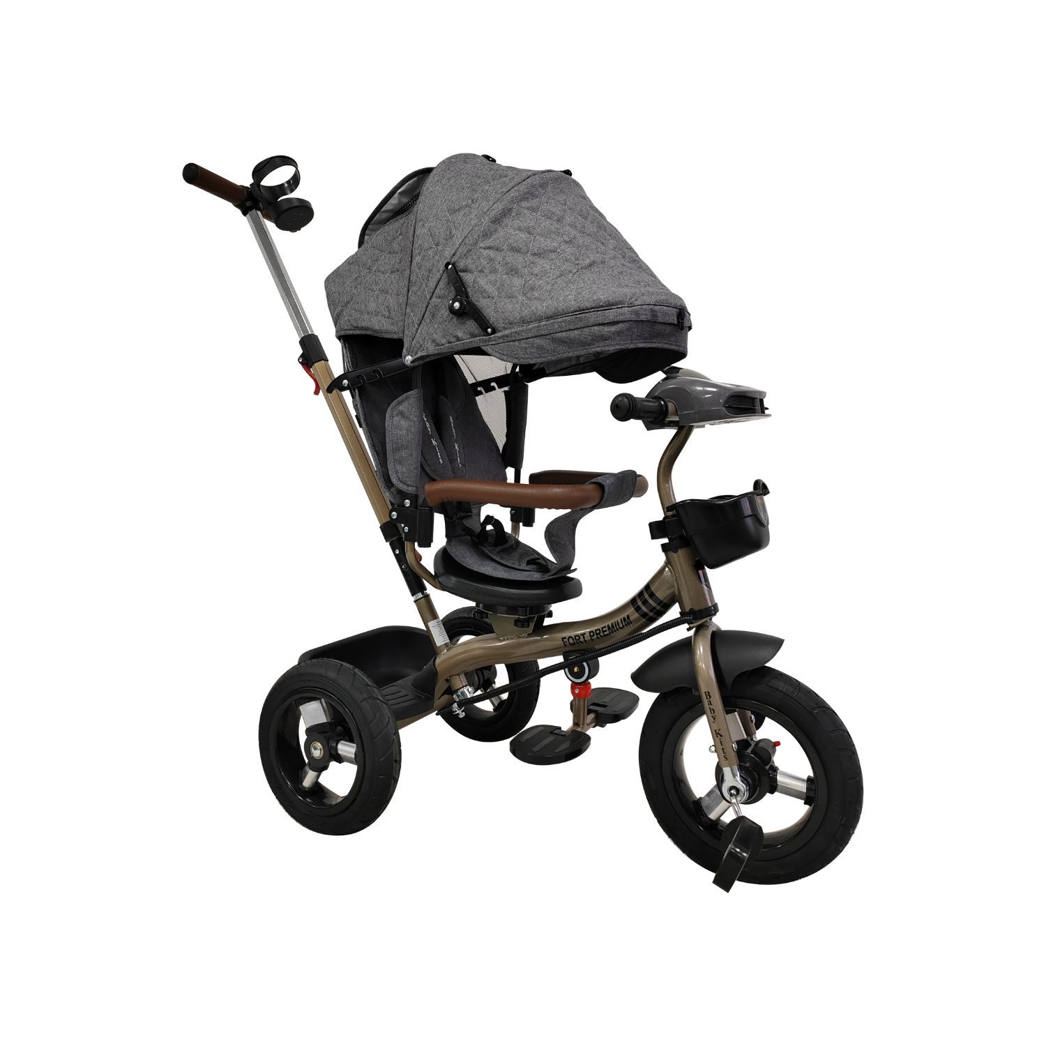 TRICICLO FORT PREMIUM GOLD - 5 EN 1 GRIS - 3